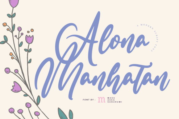 Alona Manhatan: The Organic Script Font That Elevates Digital Branding