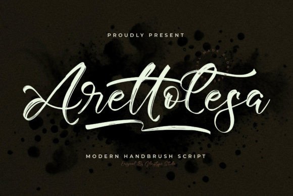 Arettolesa: A Modern Handbrush Script Font for Digital Designers