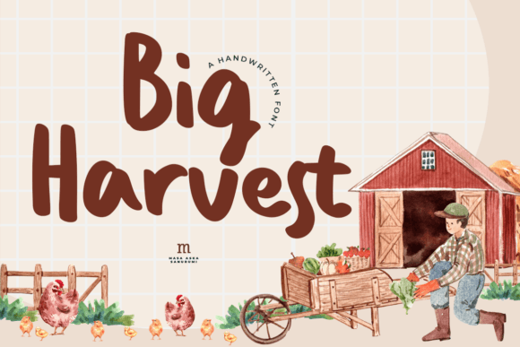 Big Harvest: A Playful Script Font for Modern Editorial Design