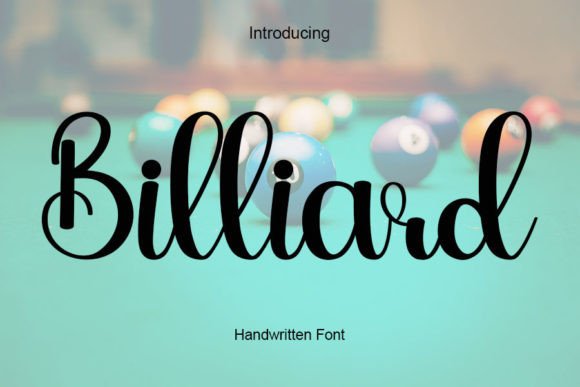 Billiard: A Handwritten Font That Elevates Small Business Branding