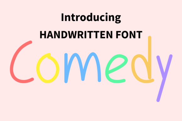 Comedy: A Whimsical Handwritten Font for Crafters and Makers