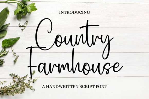 Country Farmhouse: A Handwritten Font That Brings Warmth to Editorial Design
