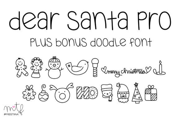 Dear Santa Pro Duo: A Handwritten Font for Festive Web Design