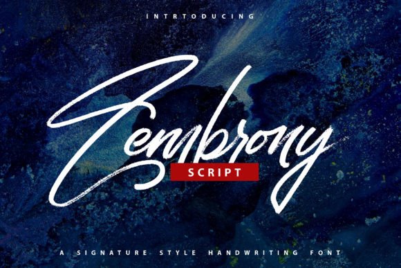 Elevate Your Handmade Brand with Zembrony: A Signature Style Handwritten Font