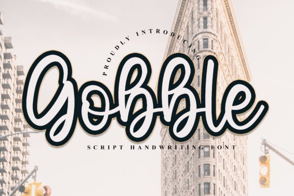Gobble: A Refined Handwritten Font for Modern Editorial Design