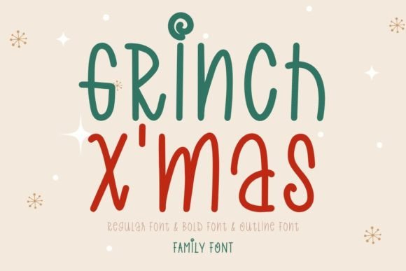 Grinch X’mas: A Handwritten Font That Adds Cheer to Campaign Designs