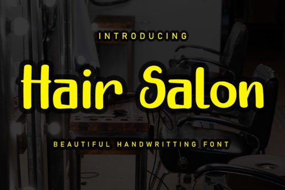 Hair Salon Font: A Handwritten Touch for Crafty Creations