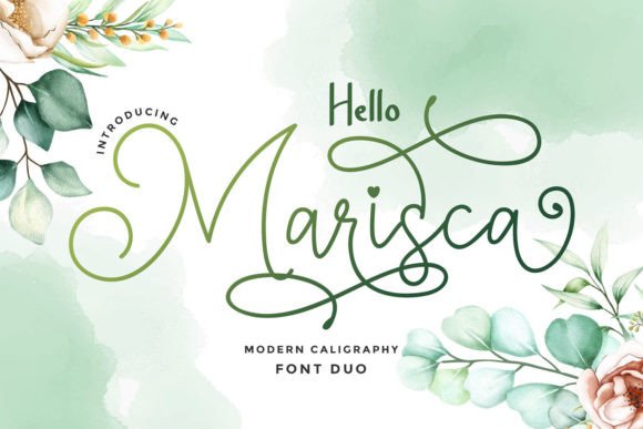Hello Marisca Duo: A Handwritten Font Pairing Perfect for Crafters and Makers