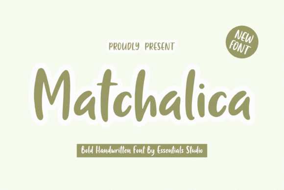 Matchalica: A Bold Handwriting Font for Creative Web Design