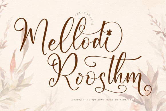 Mellodi Roosthm: A Luminous Script Font for Editorial Elegance