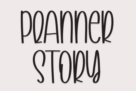 Planner Story: A Modern Script Font for Editorial Design and Digital Publishing