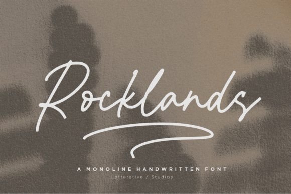 Rocklands: A Monoline Handwritten Font for Scroll-Stopping Digital Design