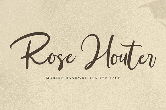 Rose Houter: A Handwritten Script Font That Elevates Editorial Design