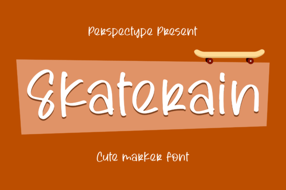 Skaterain: A Cute Marker Font for Modern Editorial Design