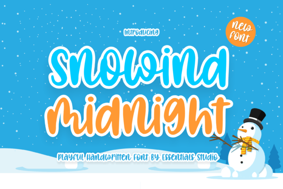 Snowind Midnight: A Playful Handwritten Font for Modern Branding