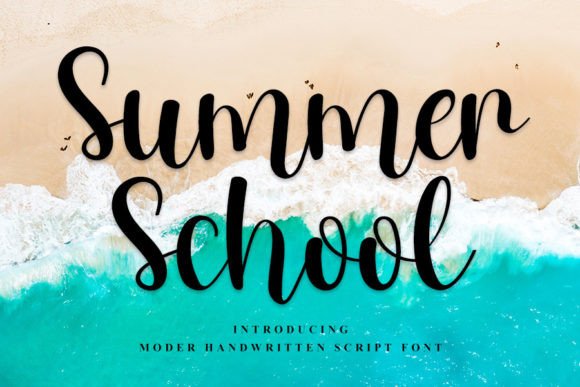 Summer School: A Handwritten Font That Elevates Editorial Design