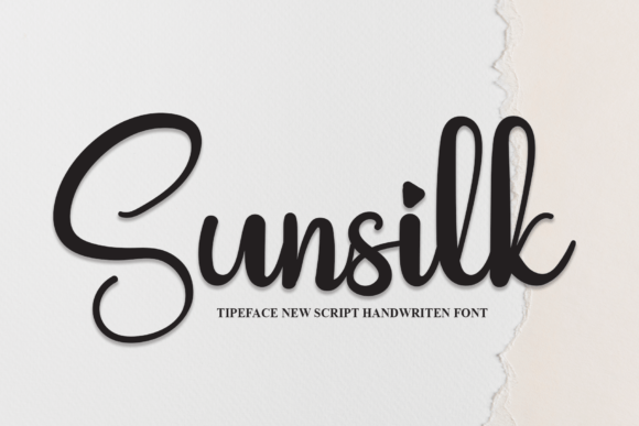 Sunsilk: A Sweet Script Font for Editorial Design and Digital Publishing