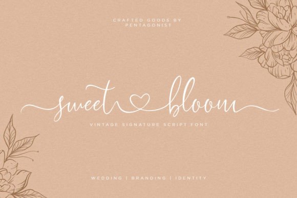 Sweet Bloom: A Script Font for Elegant Editorial Design