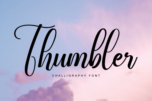 Thumbler: A Luxurious Script Font for Romantic Brand Designs