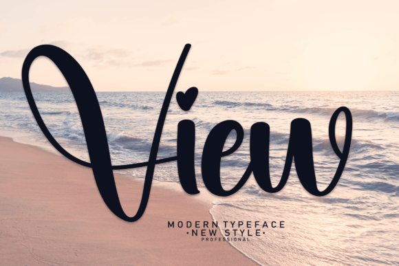 View: A Modern Script Font for Thoughtful Editorial Design