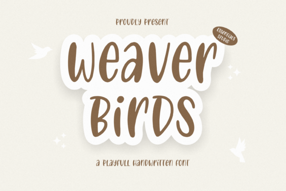 Weaver Birds: A Playful Handwritten Font for Editorial Charm